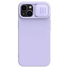 Nillkin CamShield Silky Silicone Case iPhone 14 Plus dėklas su fotoaparato apsauga, violetinė