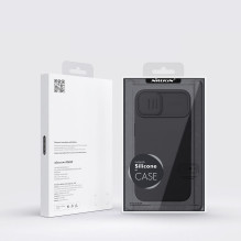 Nillkin CamShield Silky Silicone Case iPhone 14 Plus dėklas su fotoaparato apsauga, violetinė