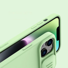 Nillkin CamShield Silky Silicone Case iPhone 14 Plus Case with Camera Protector Purple