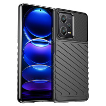 Thunder Case dėklas Xiaomi Redmi Note 12 Pro+ silikoniniam šarvų dėklui juodas