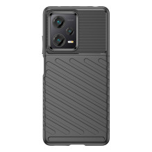 Thunder Case dėklas Xiaomi Redmi Note 12 Pro+ silikoniniam šarvų dėklui juodas