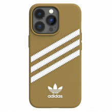 Adidas OR Molded Case PU for iPhone 13 Pro Max - Beige and Gold