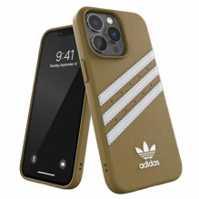„Adidas OR Molded PU“ dėklas, skirtas „iPhone 13 Pro Max“ – smėlio ir aukso spalvos