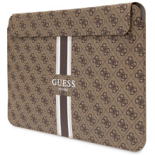 Guess 4G Printed Stripes dangtelis 14 colių nešiojamam kompiuteriui – rudas