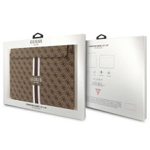 Guess 4G Printed Stripes dangtelis 14 colių nešiojamam kompiuteriui – rudas
