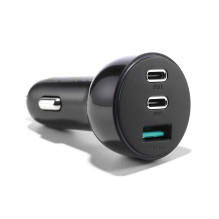 „Joyroom“ 70 W automobilinis įkroviklis su 3 prievadais: USB, 2 x USB C, juodas (JR-CL26)