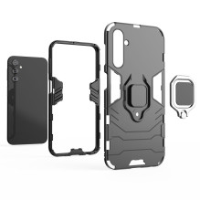 Ring Armor dėklas Samsung Galaxy A24 4G šarvuotu dangteliu magnetinis laikiklis žiedas juodas Ring Armor dėklas Samsung Galaxy A24 4G šarvuotu dangteliu magnetinis laikiklis žiedas juodas