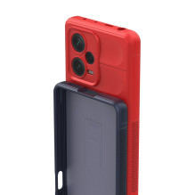 Magic Shield Case Xiaomi Redmi Note 12 Pro+ lankstus šarvuotas dangtelis raudonas