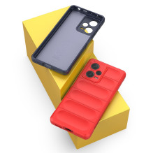 Magic Shield Case Xiaomi Redmi Note 12 Pro+ lankstus šarvuotas dangtelis raudonas