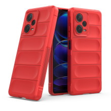 Magic Shield Case for Xiaomi Redmi Note 12 Pro+ flexible armored cover red
