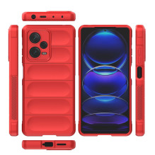 Magic Shield Case for Xiaomi Redmi Note 12 Pro+ flexible armored cover red