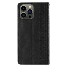 Magnetinio dirželio dėklas, skirtas Samsung Galaxy S23 Flip Wallet Mini Lanyard Stand juodas