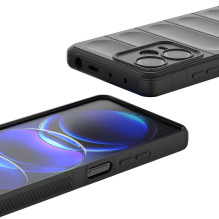 Magic Shield Case Xiaomi Redmi Note 12 Pro+ lankstus šarvuotas dangtelis raudonas