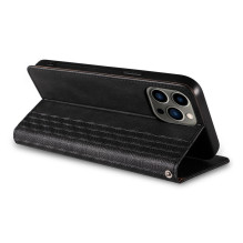 Magnetinio dirželio dėklas, skirtas Samsung Galaxy S23 Flip Wallet Mini Lanyard Stand juodas