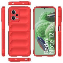 „Magic Shield“ dėklas, skirtas „Xiaomi Redmi Note 12 5G“ / „Poco X5 5G“, lankstus šarvų dangtelis, raudonas „Magic Shield“ dėklas, skirtas „Xiaomi Redmi Note 12 5G“ / „Poco X5 5G“, lankstus šarvų dangtelis, raudonas