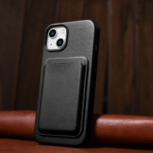 iCarer Case Leather cover for iPhone 14 Plus genuine leather case black (compatible with MagSafe) iCarer Case Leather cover for iPhone 14 Plus genuine leather case black (compatible with MagSafe)