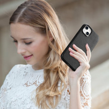 iCarer Case Leather cover for iPhone 14 Plus genuine leather case black (compatible with MagSafe) iCarer Case Leather cover for iPhone 14 Plus genuine leather case black (compatible with MagSafe)