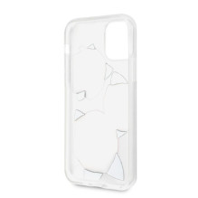 Guess GUHCN58ROSTRT iPhone 11 Pro skaidrus kietas dėklas Flower Desire Pink White Rose