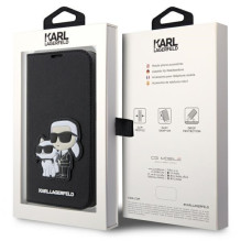 Karl Lagerfeld KLBKP14LSANKCPK iPhone 14 Pro 6.1' knygų lentyna juoda / juoda Saffiano Karl Choupette Karl Lagerfeld KLBKP14LSANKCPK iPhone 14 Pro 6.1' knygų lentyna juoda / juoda Saffiano Karl Choupette