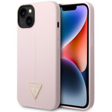 Guess GUHCP14MSLTGU iPhone 14 Plus 6.7 'violetinė / violetinė kietas silikoninis trikampis