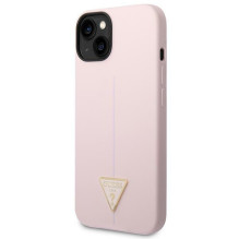 Guess GUHCP14MSLTGU iPhone 14 Plus 6.7 'violetinė / violetinė kietas silikoninis trikampis