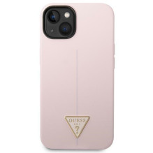 Guess GUHCP14MSLTGU iPhone 14 Plus 6.7 'violetinė / violetinė kietas silikoninis trikampis