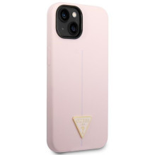 Guess GUHCP14MSLTGU iPhone 14 Plus 6.7 'violetinė / violetinė kietas silikoninis trikampis