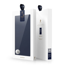 Dux Ducis Skin Pro dėklas, skirtas Honor Magic5 Flip Card Piniginės stovas mėlynas