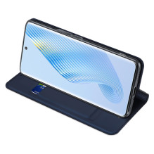 Dux Ducis Skin Pro dėklas, skirtas Honor Magic5 Flip Card Piniginės stovas mėlynas