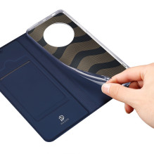 Dux Ducis Skin Pro dėklas, skirtas Honor Magic5 Flip Card Piniginės stovas mėlynas