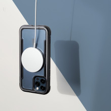 Raptic X-Doria Secure Case iPhone 14 Plus su MagSafe šarvuotu dangteliu žalia