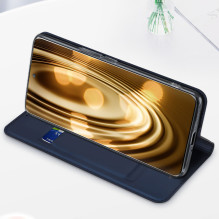Dux Ducis Skin Pro dėklas, skirtas Honor Magic5 Flip Card Piniginės stovas mėlynas