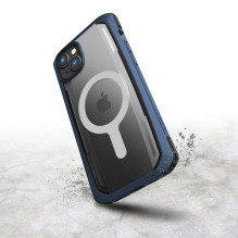 Raptic X-Doria Secure Case iPhone 14 Pro su MagSafe šarvuotu dangteliu mėlynos spalvos