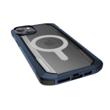 Raptic X-Doria Secure Case iPhone 14 Pro su MagSafe šarvuotu dangteliu mėlynos spalvos