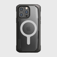 „Raptic X-Doria Secure“ dėklas, skirtas „iPhone 14 Pro Max“ su „MagSafe“ šarvuotu dangteliu juodu