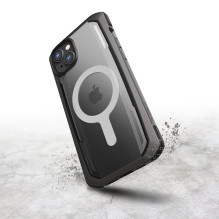 „Raptic X-Doria Secure“ dėklas, skirtas „iPhone 14 Pro Max“ su „MagSafe“ šarvuotu dangteliu juodu