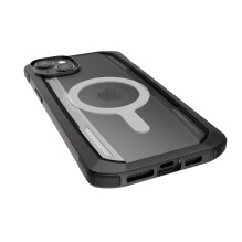„Raptic X-Doria Secure“ dėklas, skirtas „iPhone 14 Pro Max“ su „MagSafe“ šarvuotu dangteliu juodu