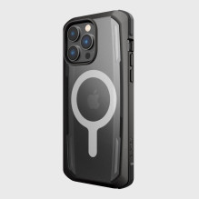 „Raptic X-Doria Secure“ dėklas, skirtas „iPhone 14 Pro Max“ su „MagSafe“ šarvuotu dangteliu juodu