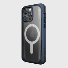 „Raptic X-Doria Secure“ dėklas, skirtas „iPhone 14 Pro Max“ su „MagSafe“ šarvuotu dangteliu, mėlynu