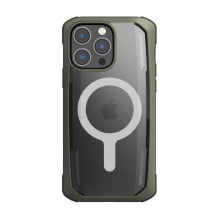 „Raptic X-Doria“ saugus dėklas, skirtas „iPhone 14 Pro Max“ su „MagSafe“ šarvuotu dangteliu, žaliu