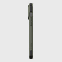 „Raptic X-Doria“ saugus dėklas, skirtas „iPhone 14 Pro Max“ su „MagSafe“ šarvuotu dangteliu, žaliu