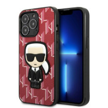 Karl Lagerfeld KLHCP13XPMNIKPI iPhone 13 Pro Max 6.7" hardcase red / red Monogram Ikonik Patch