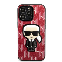 Karl Lagerfeld KLHCP13XPMNIKPI iPhone 13 Pro Max 6.7" hardcase red / red Monogram Ikonik Patch