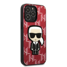 Karl Lagerfeld KLHCP13XPMNIKPI iPhone 13 Pro Max 6.7" hardcase red / red Monogram Ikonik Patch