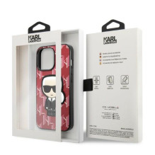 Karl Lagerfeld KLHCP13XPMNIKPI iPhone 13 Pro Max 6.7" hardcase red / red Monogram Ikonik Patch