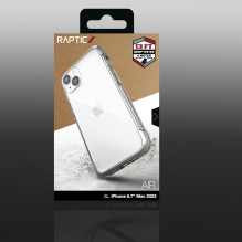 Raptic X-Doria Air Case iPhone 14 Plus šarvuotas dangtelis sidabrinis