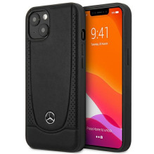 Mercedes MEHCP15MARMBK iPhone 15 Plus 6.7" black / black hardcase Leather Urban