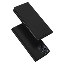 „Dux Ducis Skin Pro“ dėklas, skirtas „Realme 10 5G“ / „Realme 9i 5G“, apverčiamas kortelės piniginės stovas, juodas „Dux Ducis Skin Pro“ dėklas, skirtas „Realme 10 5G“ / „Realme 9i 5G“, apverčiamas kortelės piniginės stovas, juodas