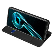 „Dux Ducis Skin Pro“ dėklas, skirtas „Realme 10 5G“ / „Realme 9i 5G“, apverčiamas kortelės piniginės stovas, juodas „Dux Ducis Skin Pro“ dėklas, skirtas „Realme 10 5G“ / „Realme 9i 5G“, apverčiamas kortelės piniginės stovas, juodas