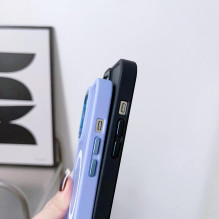 Magnetinės spalvos matinis dėklas iPhone 15 Plus - žalias